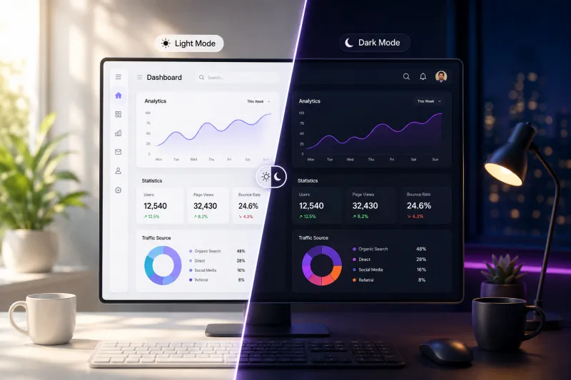 دارک مود (Dark Mode) در طراحی سایت