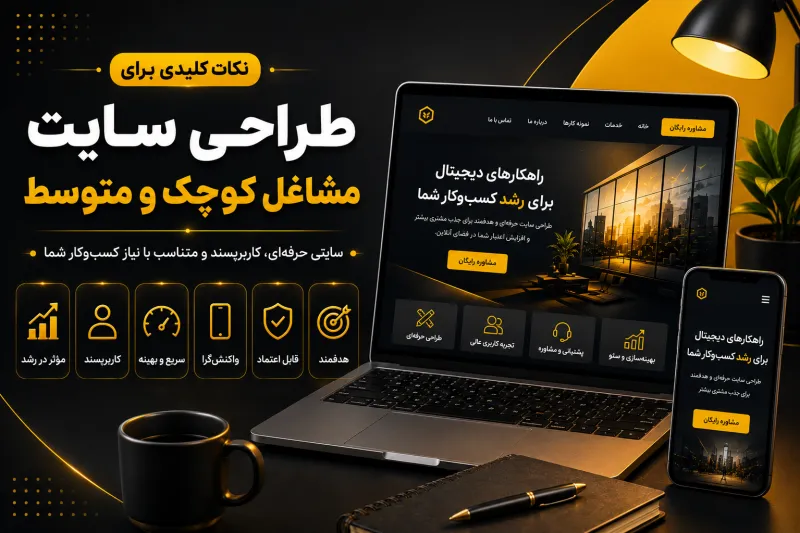 مهم‌ترین فاکتورهای طراحی سایت برای مشاغل کوچک و متوسط