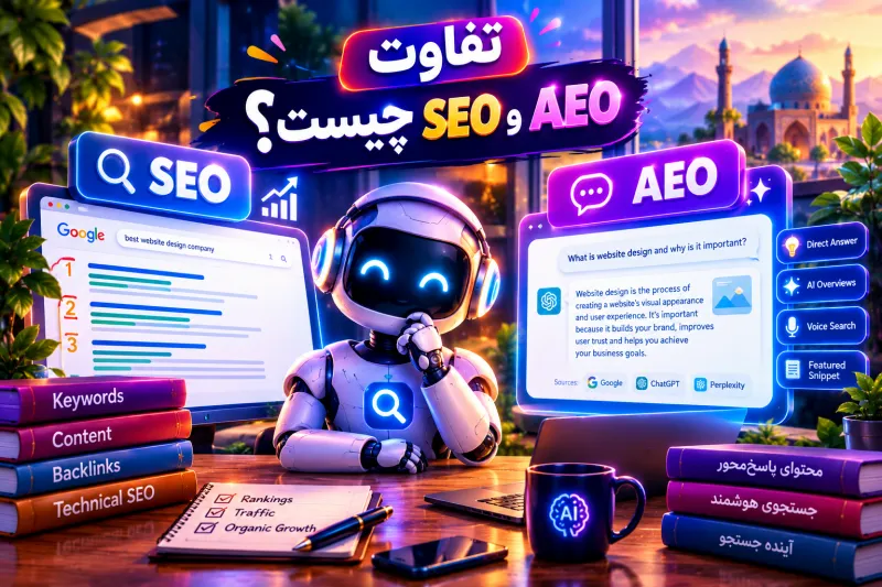 تفاوت SEO و AEO چیست؟