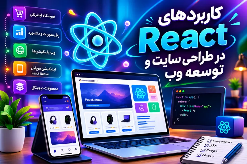 React چه کاربردهایی در طراحی سایت و توسعه وب دارد؟