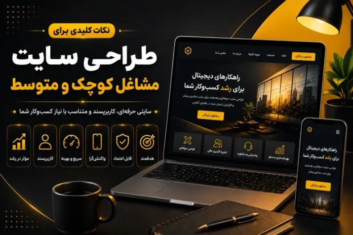 مهم‌ترین فاکتورهای طراحی سایت برای مشاغل کوچک و متوسط